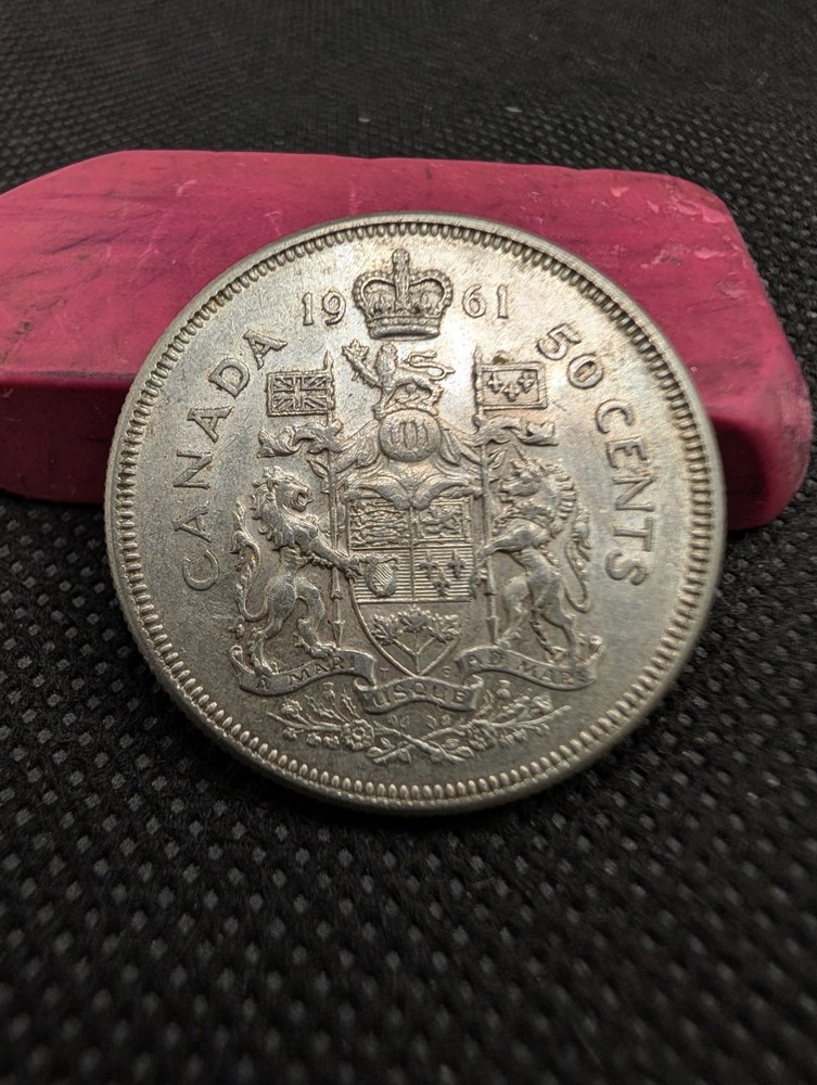 1961 Canadian Half Dollar 80% Silver