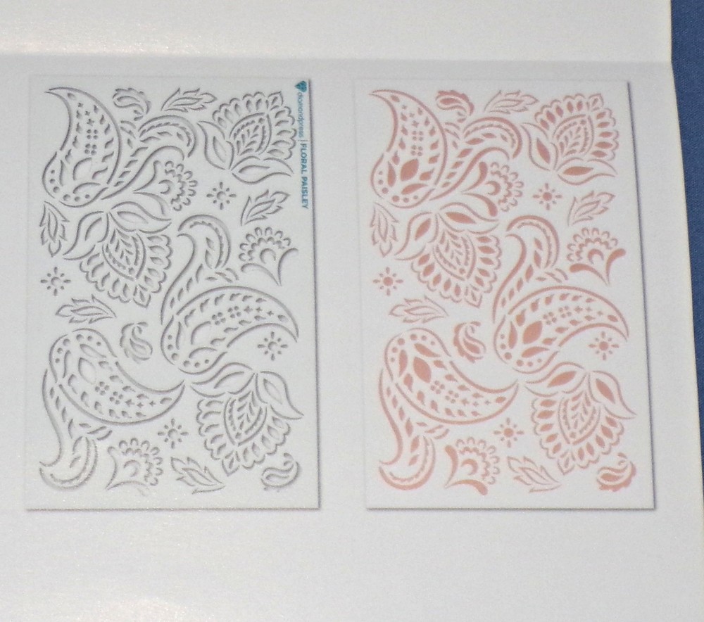 Diamond Press Paisley Stencils Assorted Design Patterns 7 pc Set New Free Ship