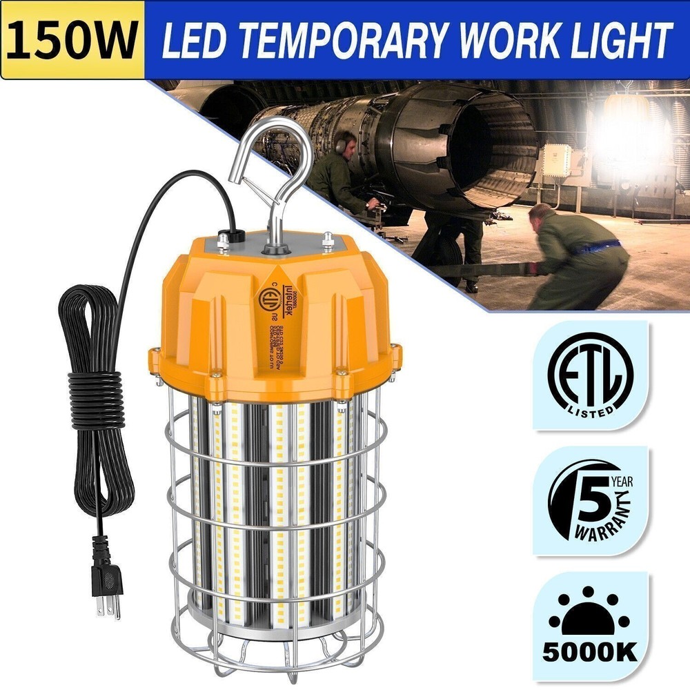 150W LED Temporary Work Light Light Construction Hanging Lamp 5000K Bright Light