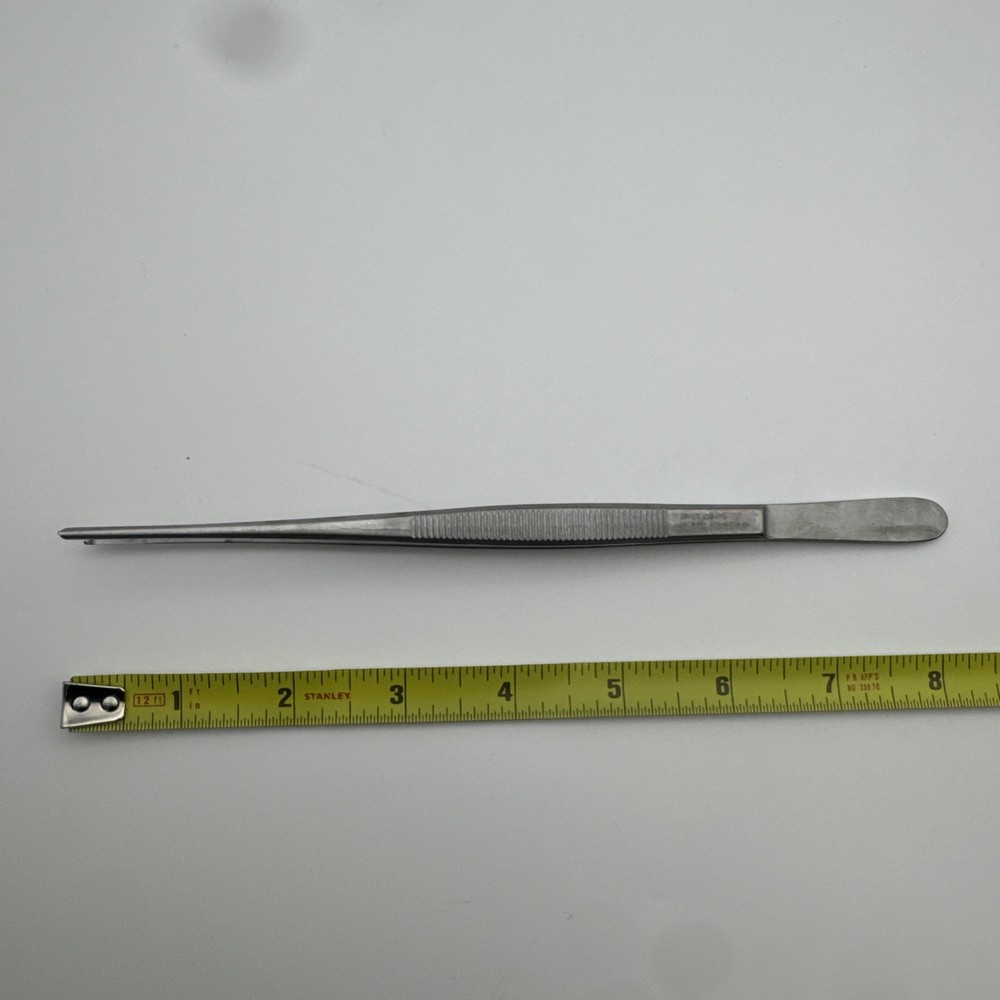 Jarit 130-170 Tissue Forceps, 1 x 2 Teeth, 8"