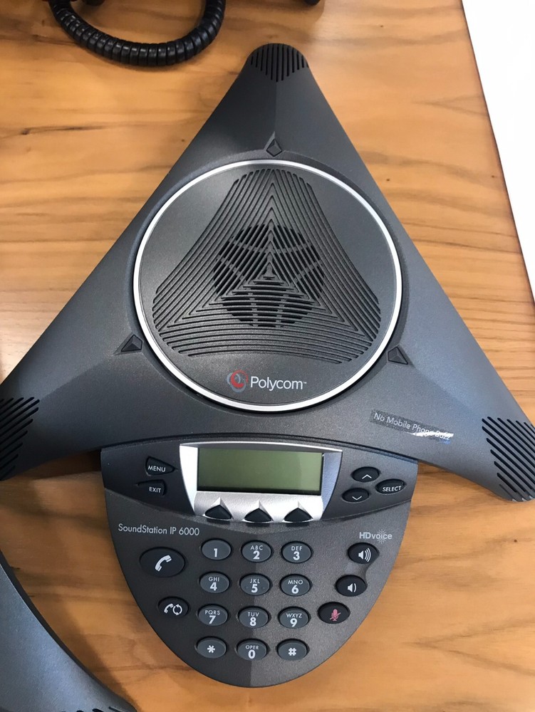 POLYCOM SOUND STATION IP6000 CONFERENCE ROOM PHONE PREOWNED