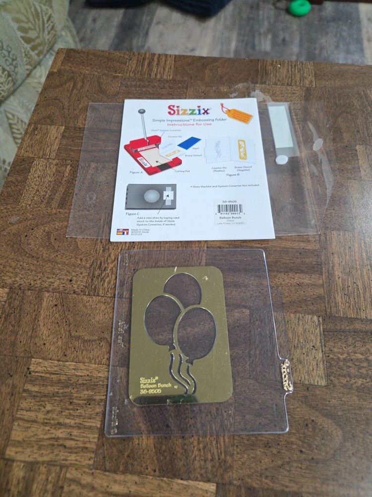 Sizzix Ballon Embossing Folder