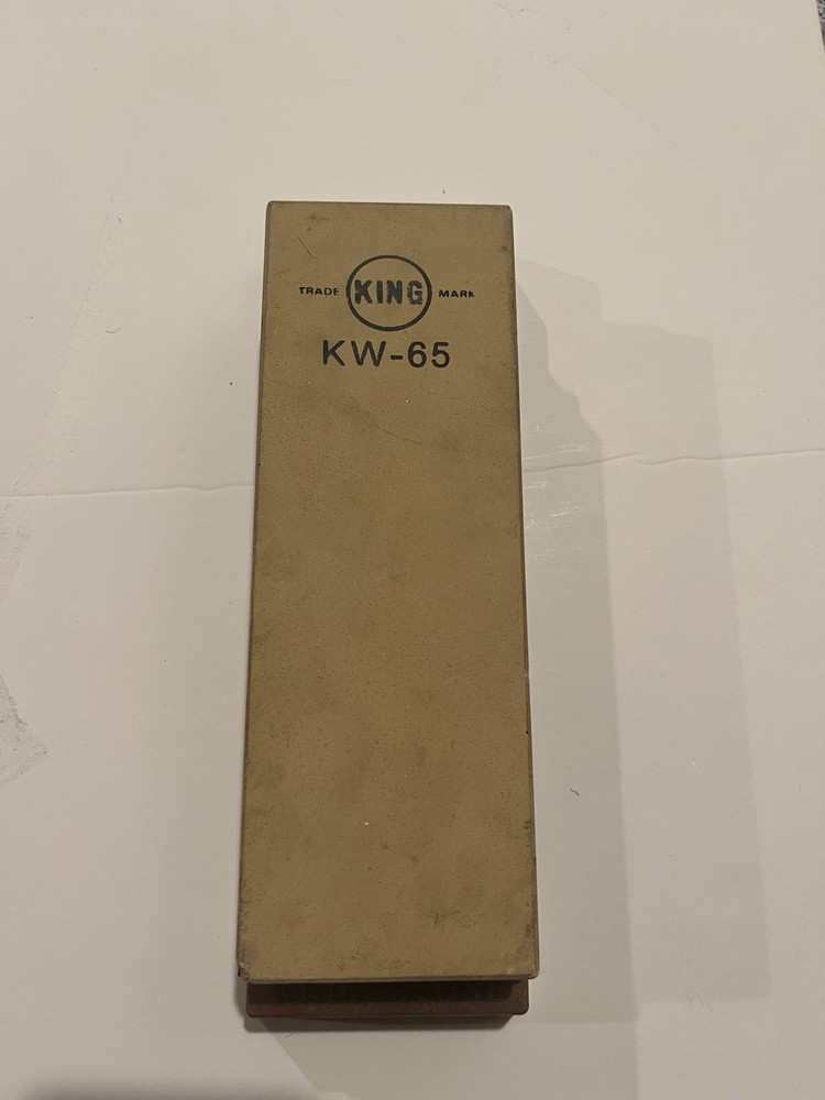 Kw65 1000/6000 Grit Combination Whetstone With Plastic Base Used