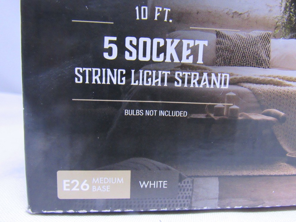 Feit Electric LED Mix N Match Socket String Light Strand Clear 10 ft. 5 lights
