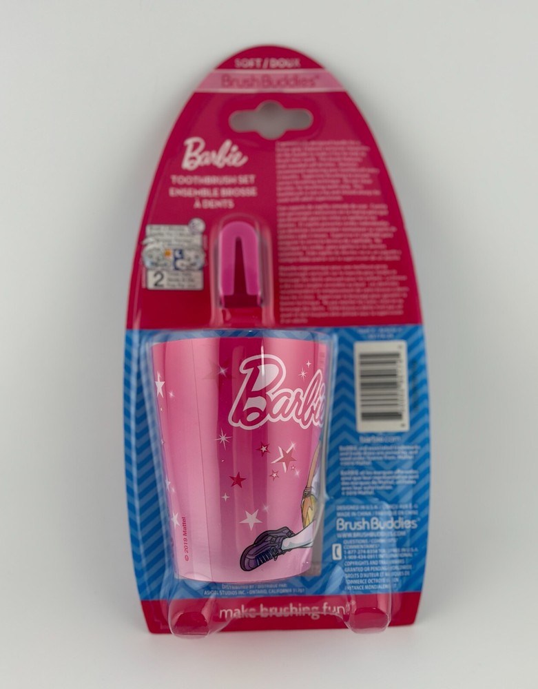 BARBIE Toothbrush (Soft), Cap & Cup Set - 3 piece