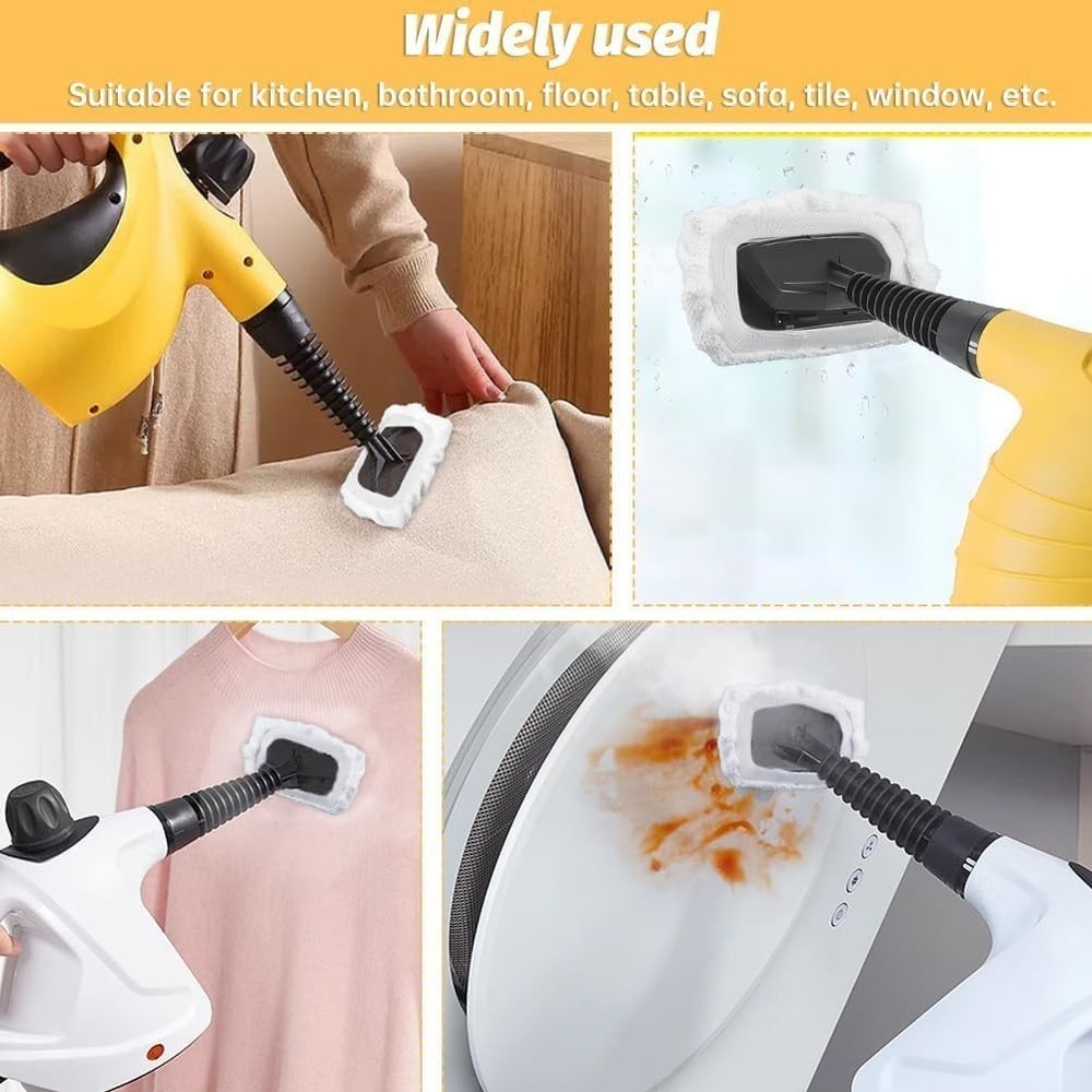 Multi-Surface Steam Cleaner Accessories - 10 PCS Eco-Friendly Microfiber Pads