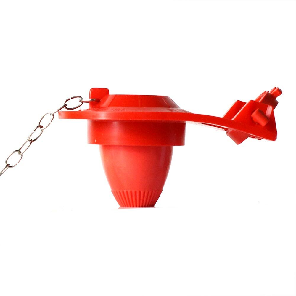3-Inch Mizer Flush III Red Flapper with Adjustable Bulb, Removable Baffle