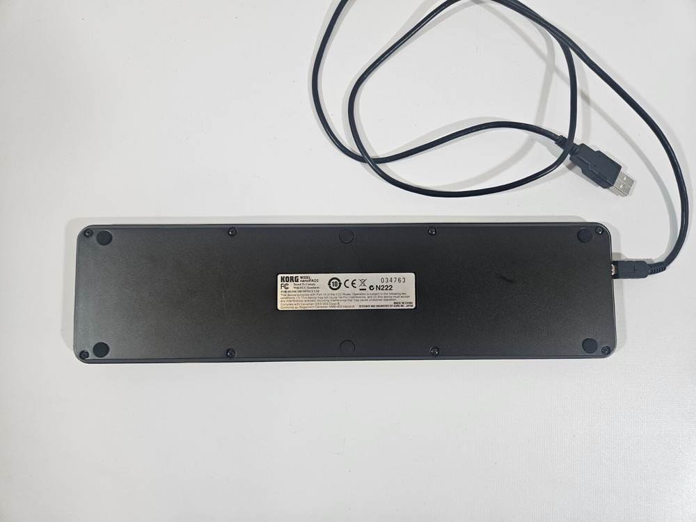Korg NanoPad2 Slim-Line USB Drum MIDI Pad Controller Black