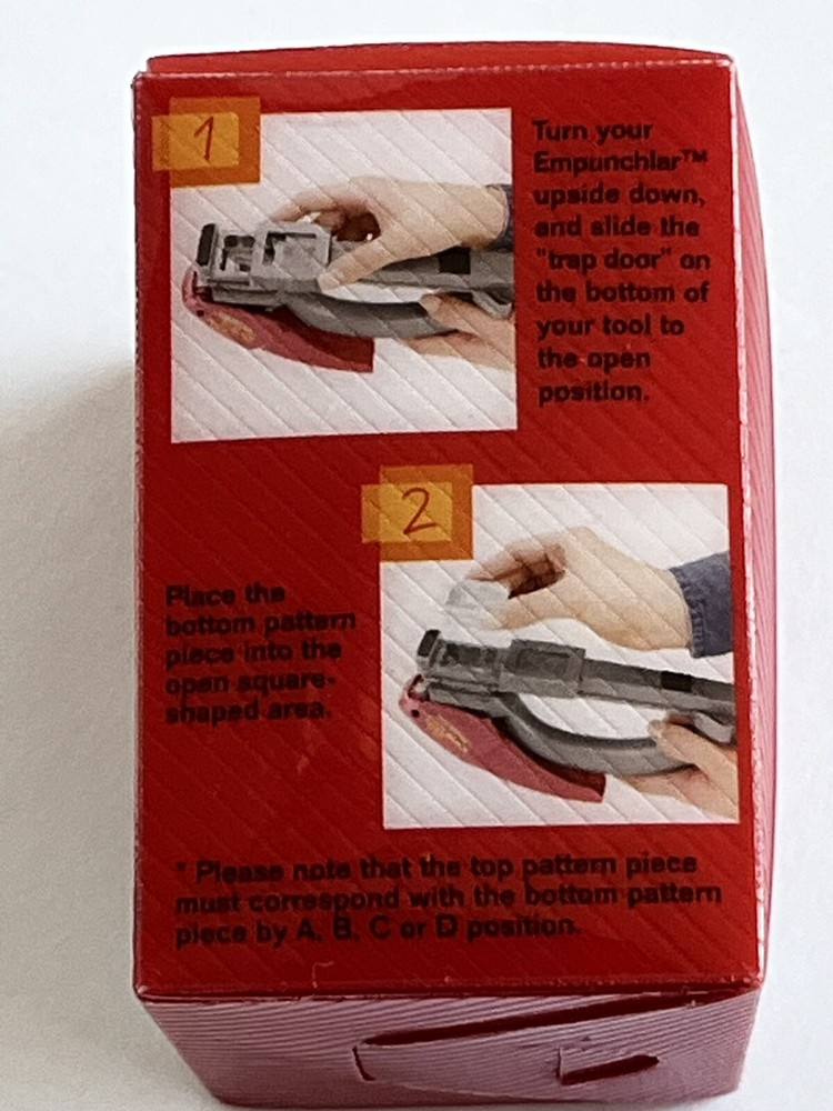 Empunchlar Punch Embossing Tool with 4 NEW Punches. For Scrapbooking Card Making