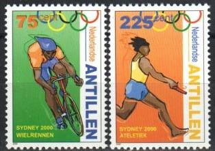 Netherlands Antilles Stamp 936-937  - 2000 Summer Olympics