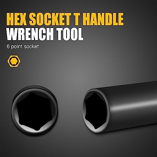 T-Handle Socket Wrench Set, 11PCS Metric Handle Wrenches - 6, 7, 8, 9, 11Pack