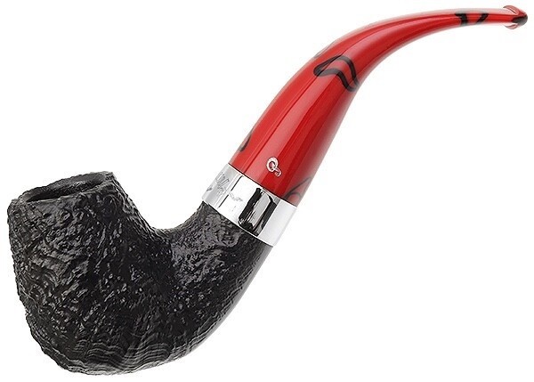 Peterson Dracula Sandblasted Bent Billiard (XL90) Fishtail Pipe