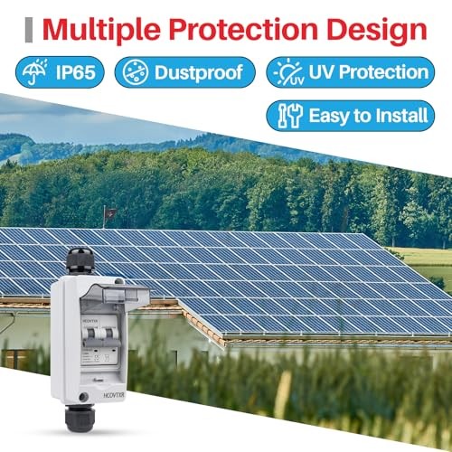 30 Amp Solar Panel Disconnect Switch,550 VDC Solar Circuit 30Amp DC550V
