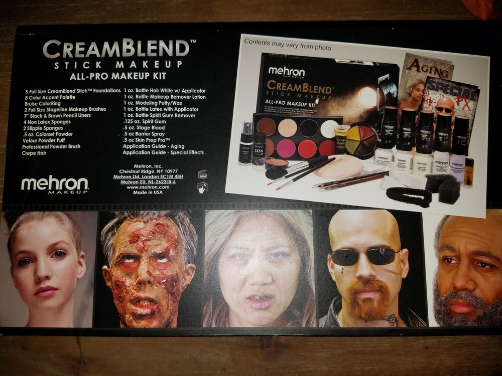 MEHRON CREAM BLEND ALL-PRO CREAM FOUNDATION STICK MAKEUP KIT
