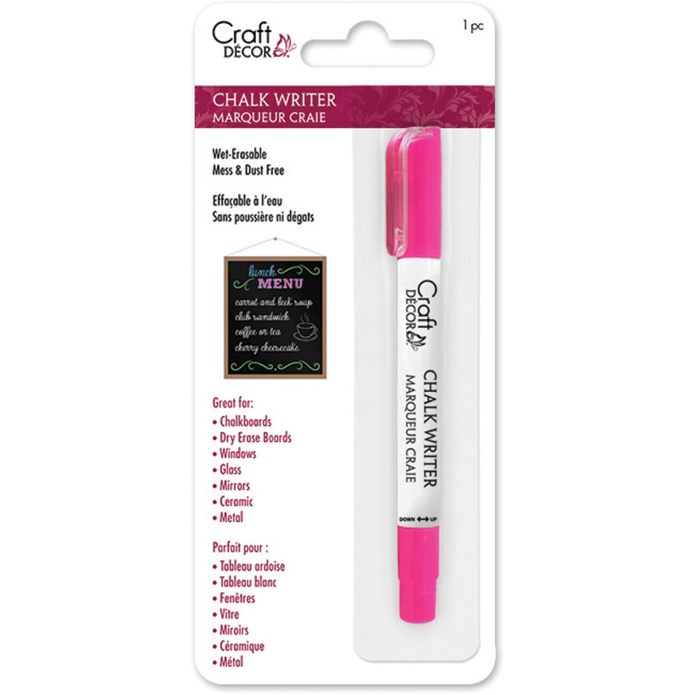 Craft Decor Chalk Writer-Neon Pink