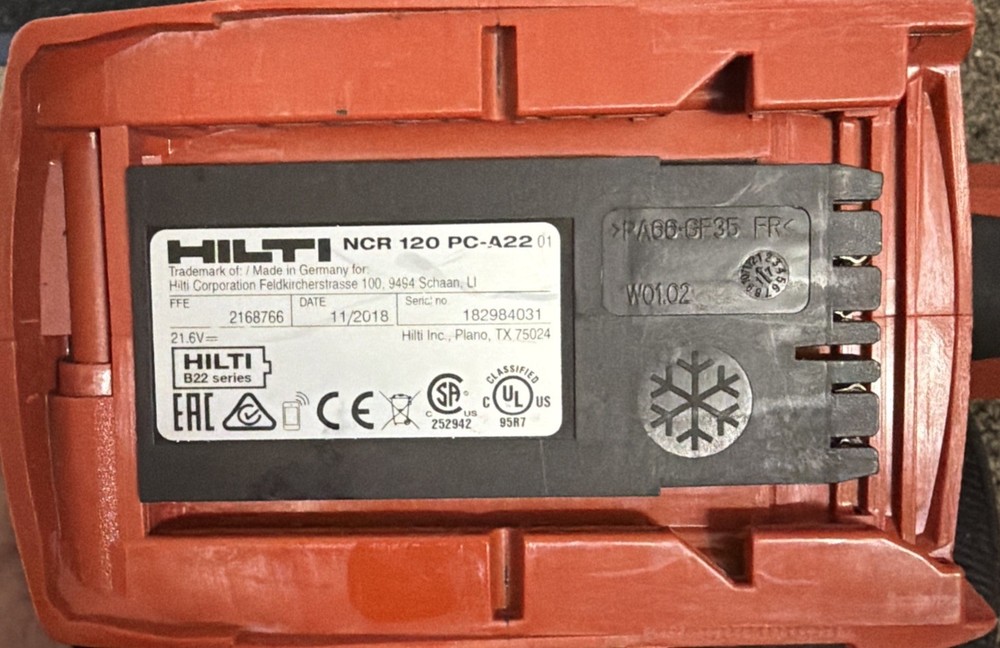 Hilti Ncr 120-a