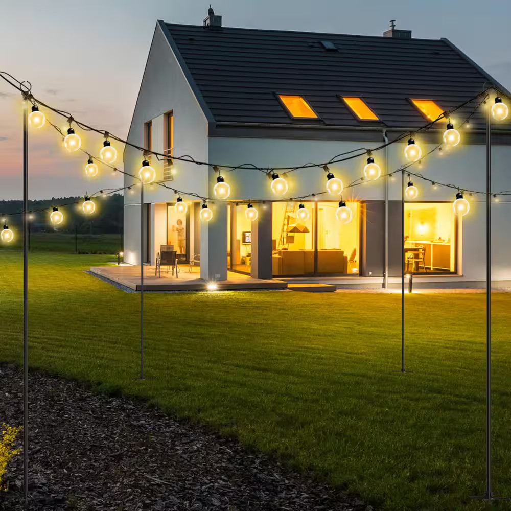 9.4 Ft. String Light Poles (2-Pack)