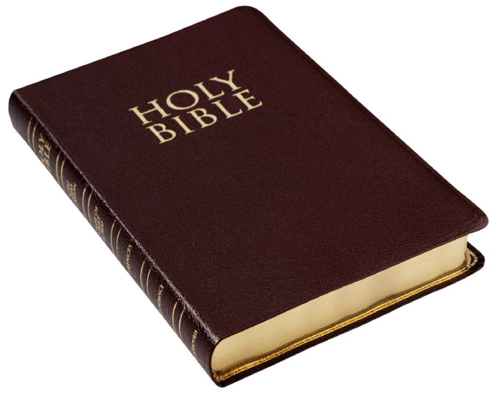 Genuine Leather Religious Book Bible Cover Organizer with Handle