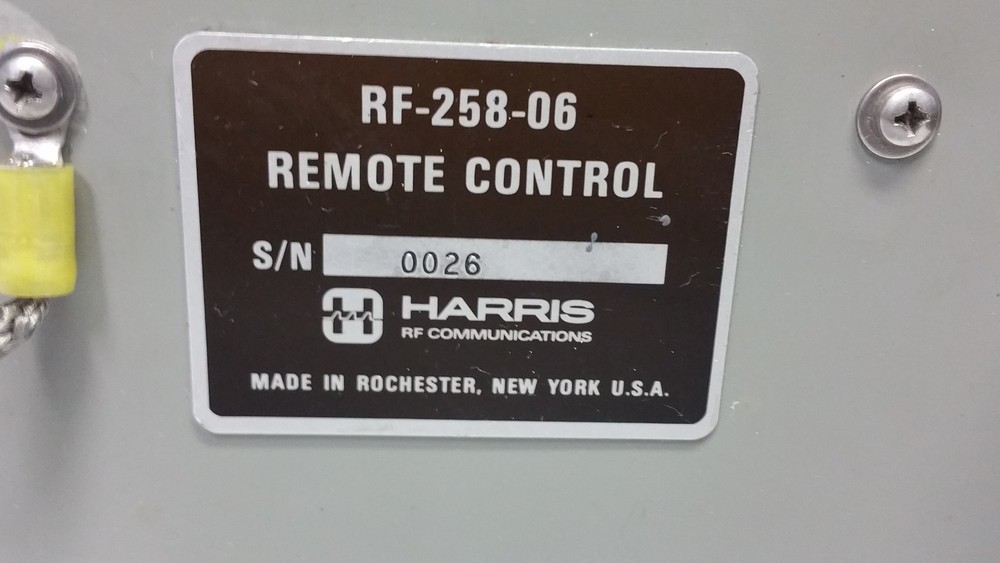 RF-258-06 Harris Remote Control
