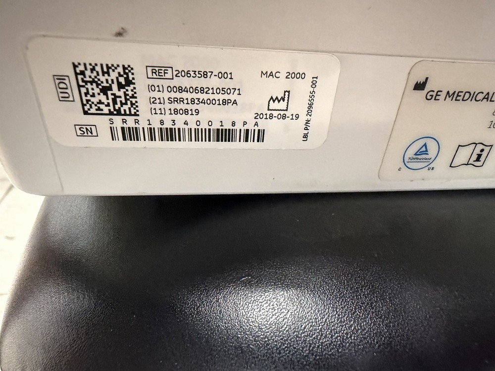GE MAC 2000 Resting ECG System