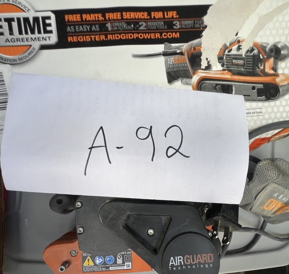 RIDGID 2740 Heavy Duty Variable Speed Belt Sander