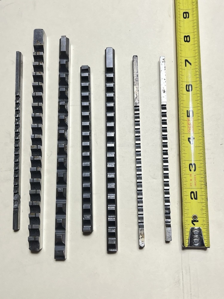 7 Machinist Broaches Some Broken, Used