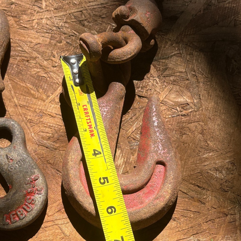 2 Heavy Duty, Rigging Tow Crane Hooks 7" + 2 tow hooks, steampunk