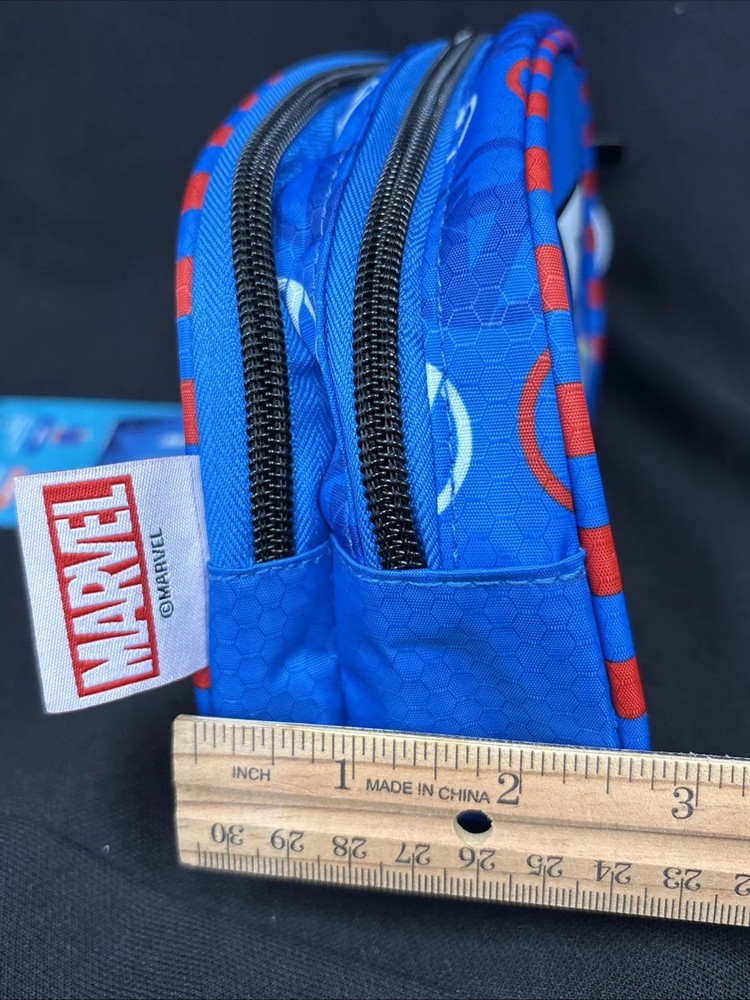 Marvel Heroes 2 Zip Compartment Pencil Case