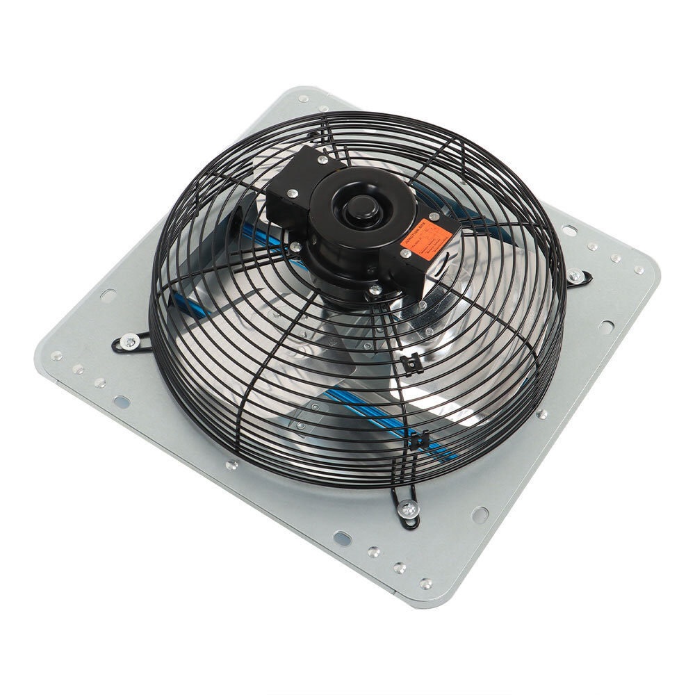 12" Wall Mounted Shutter Exhaust Fan 940CFM Aluminum High Speed With Controller