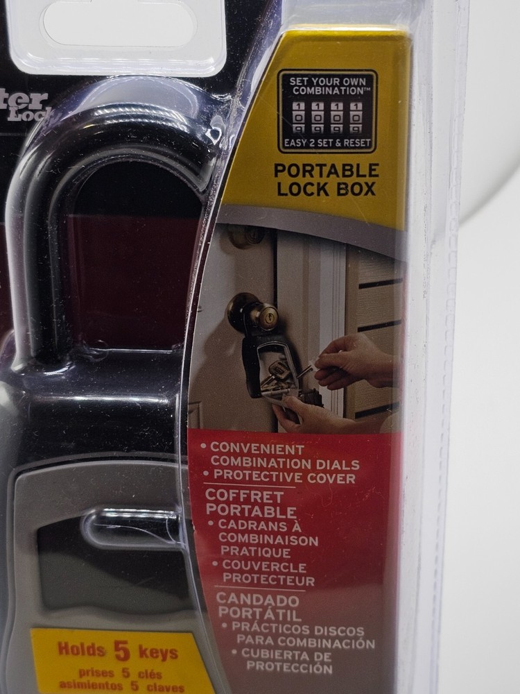 Master Lock Portable Lock Box P16256 SET YOUR OWN COMBINATION
