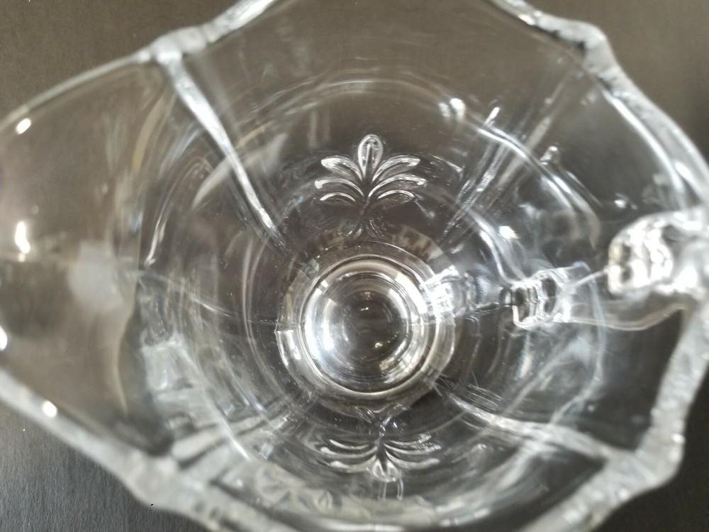 Fostoria Baroque Clear Creamer & Sugar