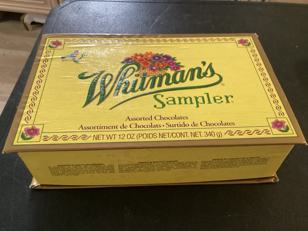 Empty Whitman's Sampler Chocolate Candy Box