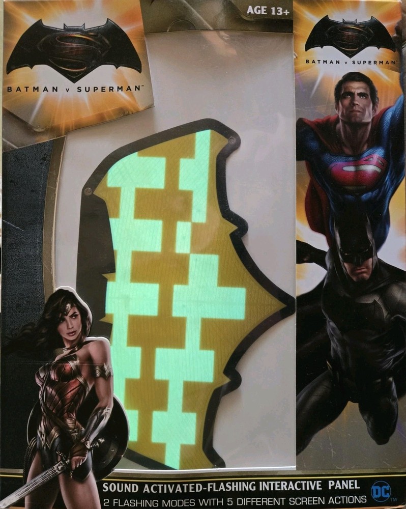 Batman V Superman Sound Activated Flashing Interactive Panel
