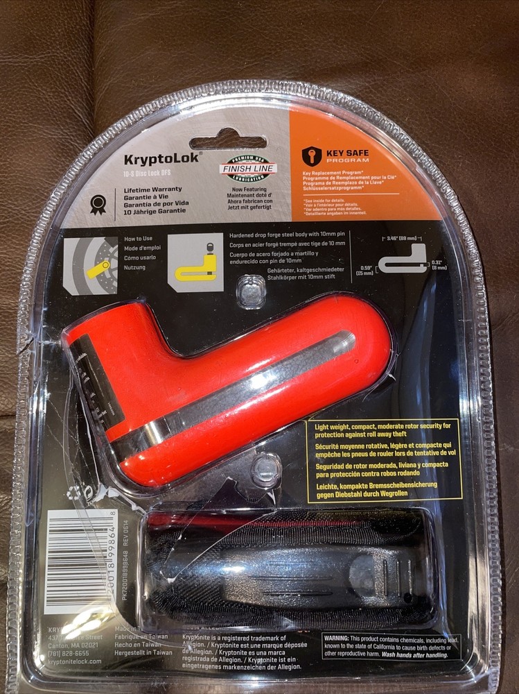 KRYPTONITE-57-9779- 10-S DISC LOCK - N.O.S.