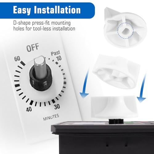 6Pcs Timer Knob Replacement, Timer Switch Knob Compatible with Intermatic -