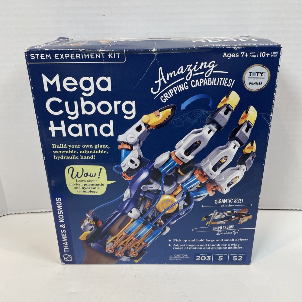 Thames Kosmos Mega Cyborg Hand STEM Experiment Kit Build Your Own