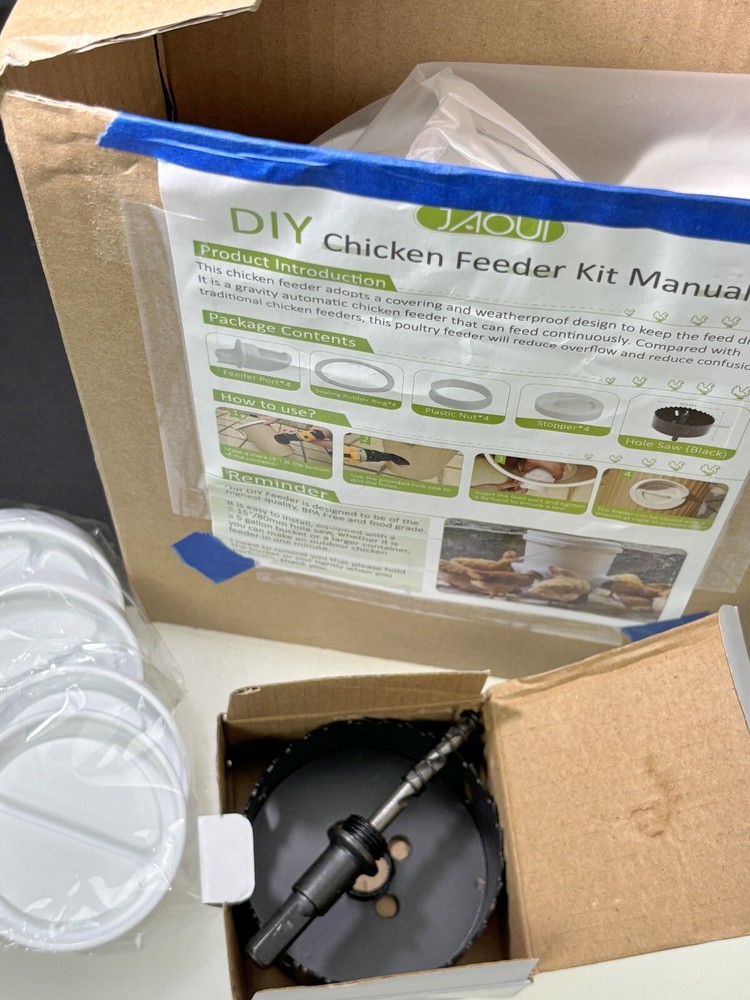 DIY Chicken Feeder Kit for Bucket Gravity Feed