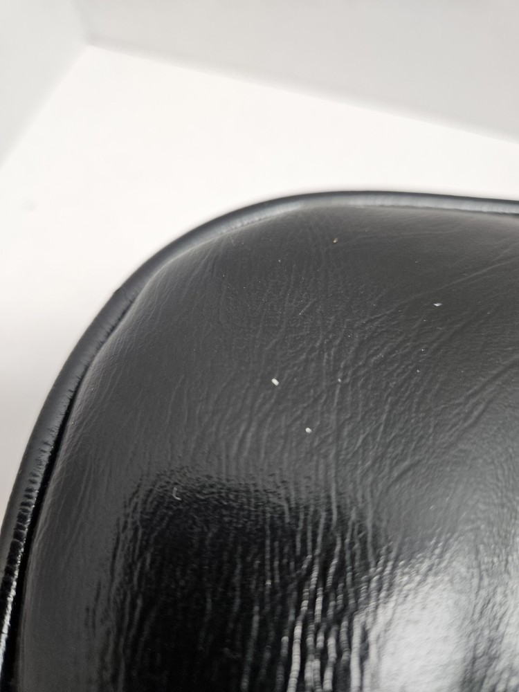 Vintage Camel Saddle Stool Cushion Only Black Red