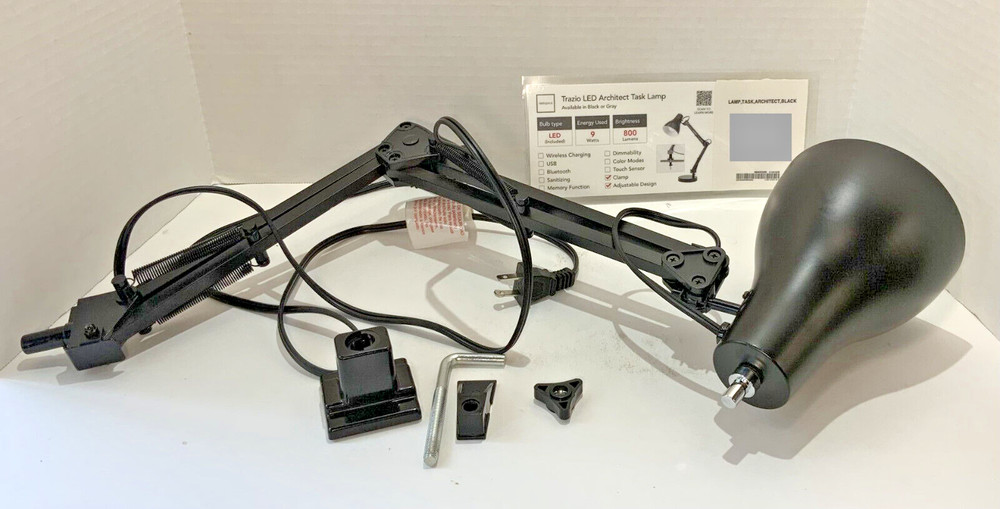 Black Trazio LED Architect Task Lamp (9043329)