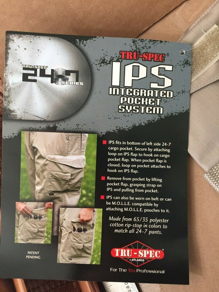 Tru Spec IPS Integrated Pocket System - Khaki left