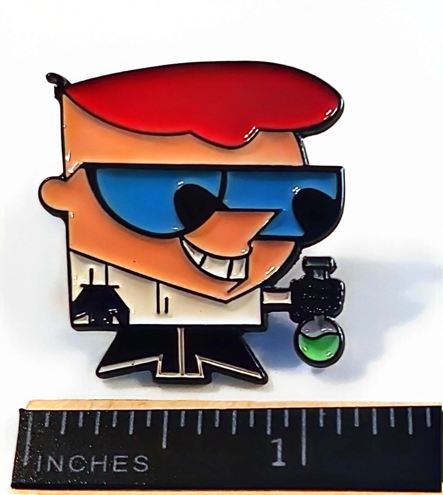 Cartoon Network Dexter's Laboratory Lapel Tie Backpack Enamel Pin