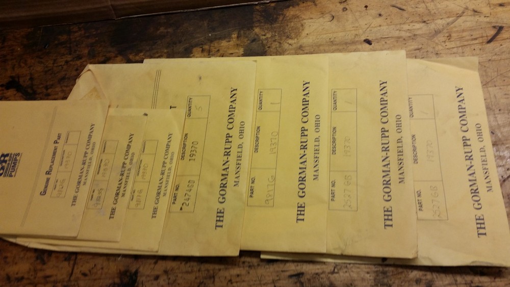 one NEW GORMAN-RUPP replacement part 2474gd-19370