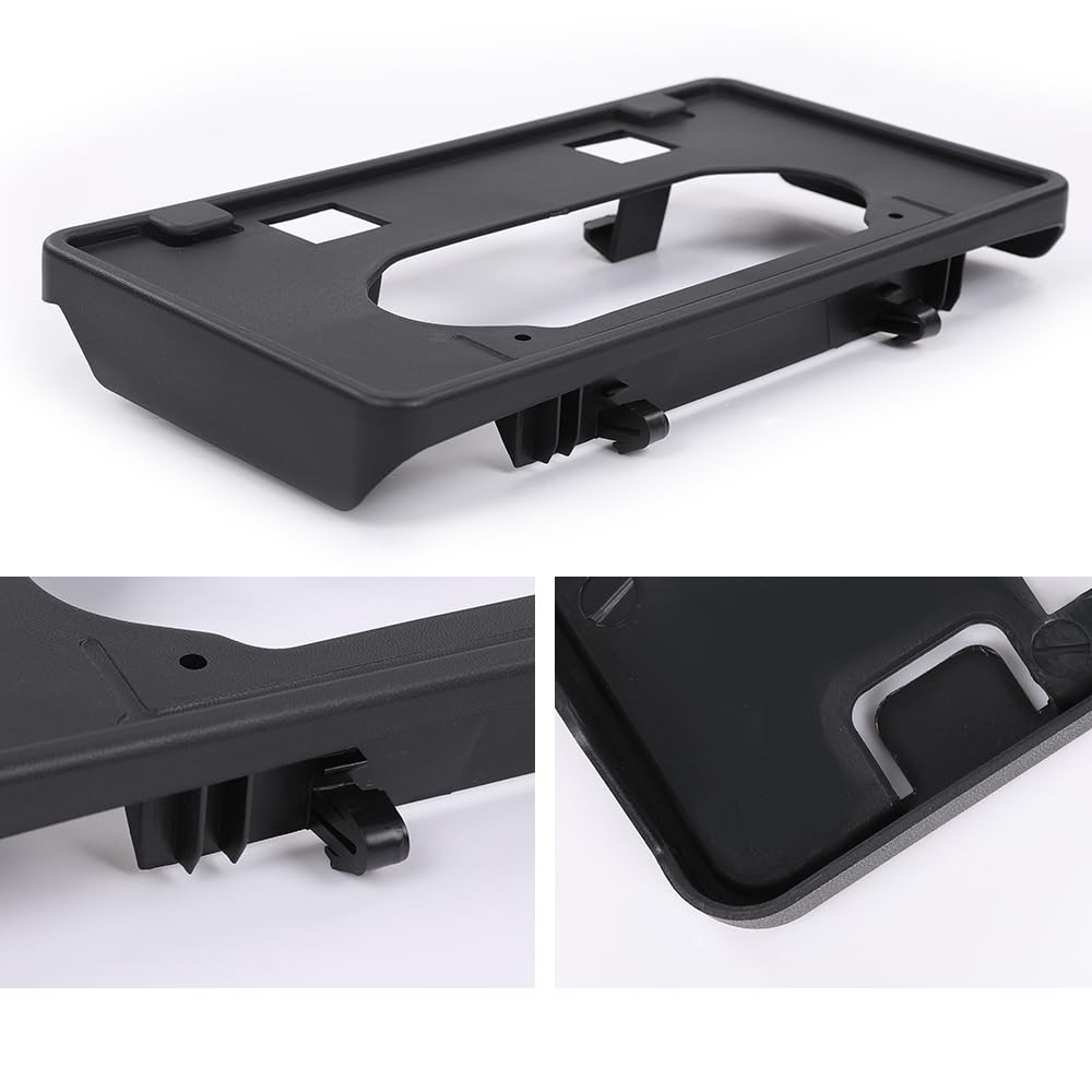 Front Bumper Guards Pads & License Plate Frame Bracket Compatible with Ford F...