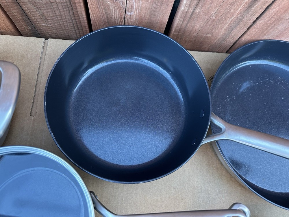 GreenPan 11 Piece Non Stick Set - MISSING 1 LID