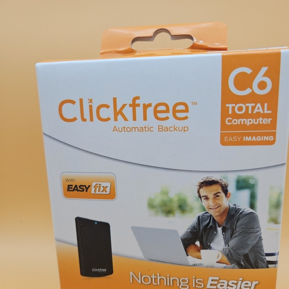 Clickfree Automatic Backup C6 For PC Computer Portable 500GB Storage NEW