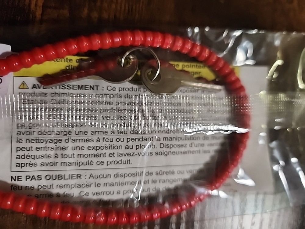 Cable Gun Lock With 2 Keys Cable Lock