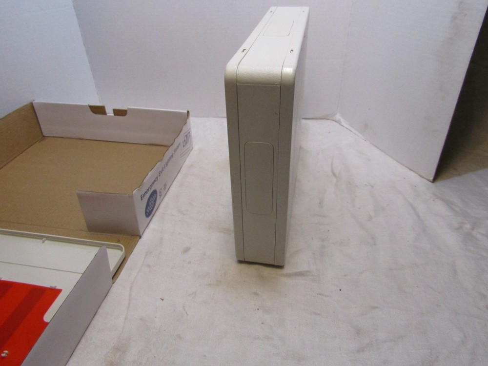 Emergency Exit Lighting Fixture LED Battery Backup Remote Capable Red NIB