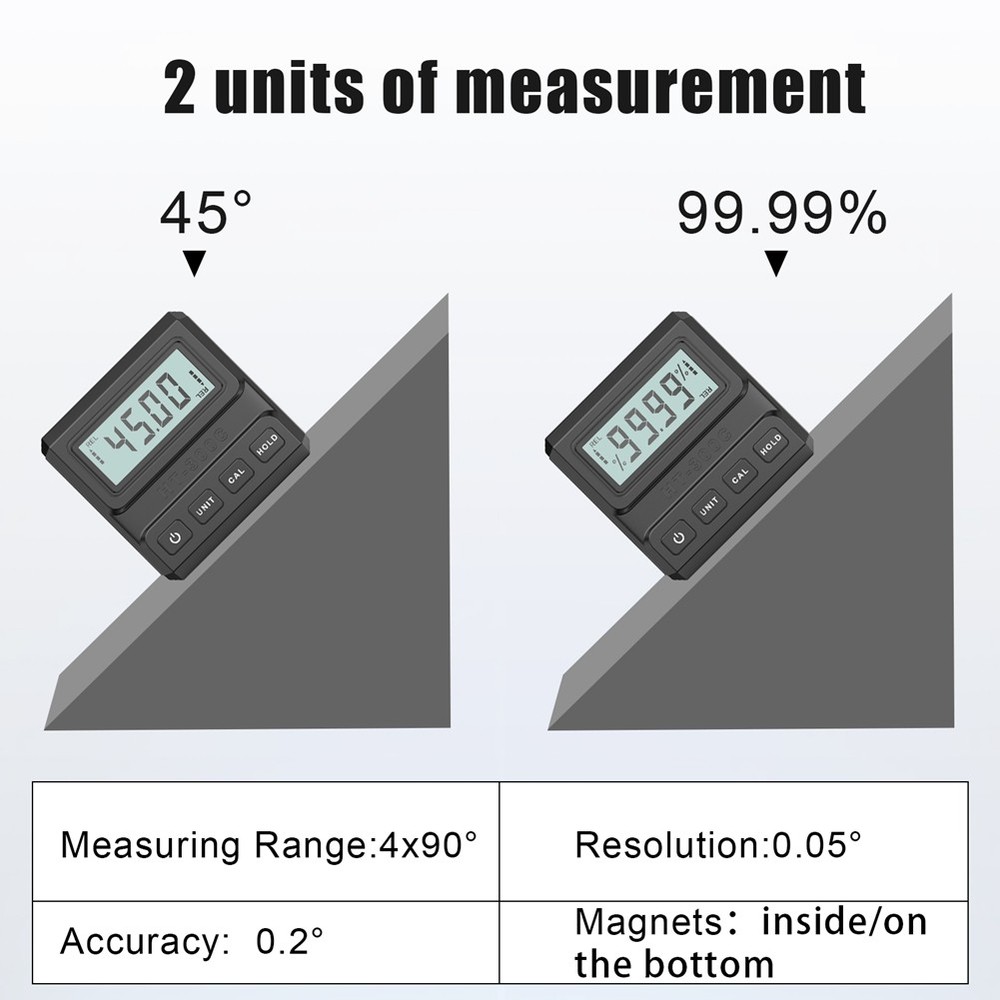 Digital Protractor Inclinometer Level Angle Meter Measuring Angle Meter8376