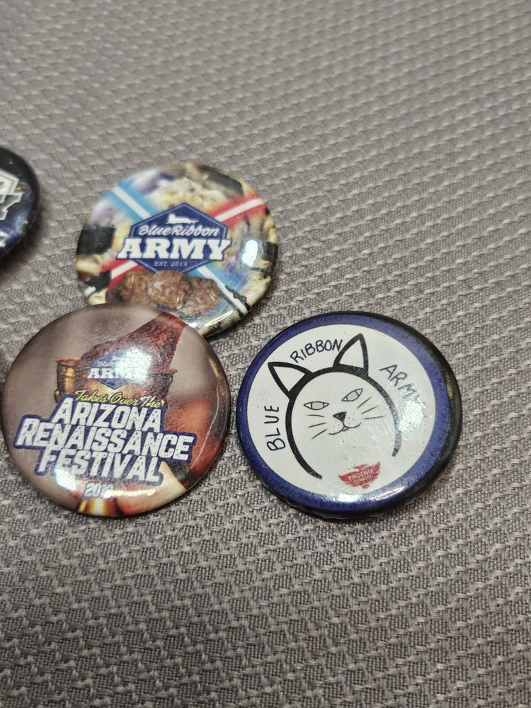 7 Pabst Blue Ribbon Army Pins