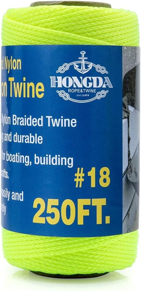 Braided Nylon Mason Construction Line 250 Feet #18 Measuring Layout String